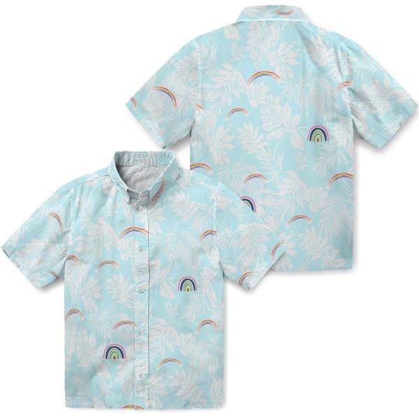 Rainbow Tropical Leaf Hawaiian Shirt Latest Model