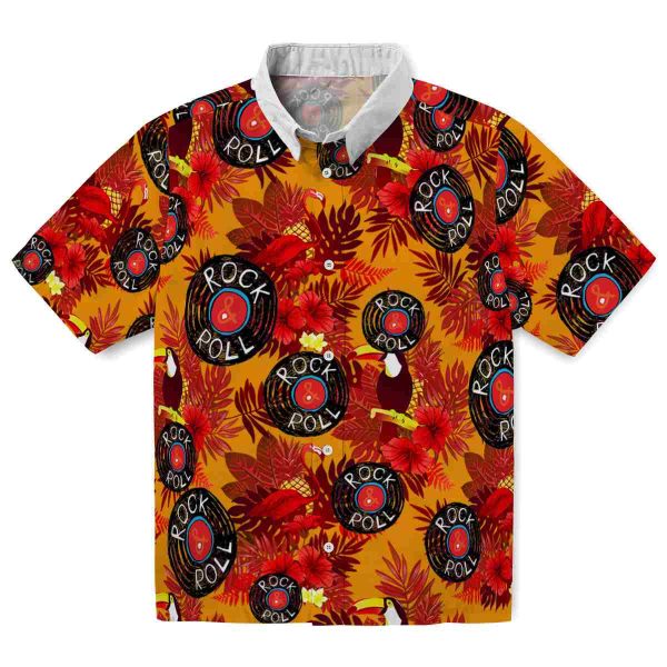 Rock And Roll Floral Toucan Hawaiian Shirt Best selling 1