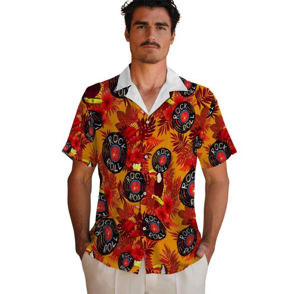 Rock And Roll Floral Toucan Hawaiian Shirt High quality 1