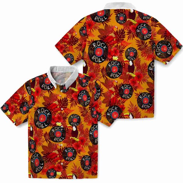 Rock And Roll Floral Toucan Hawaiian Shirt Latest Model 1