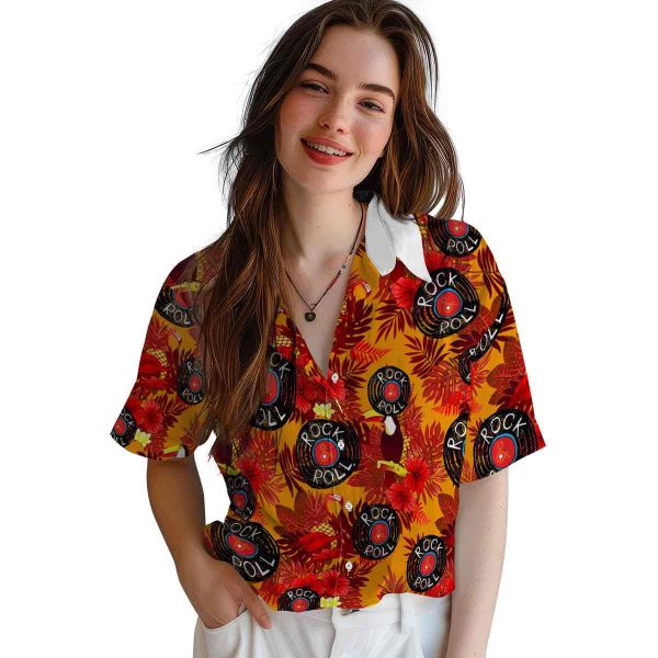 Rock And Roll Floral Toucan Hawaiian Shirt Trendy 1