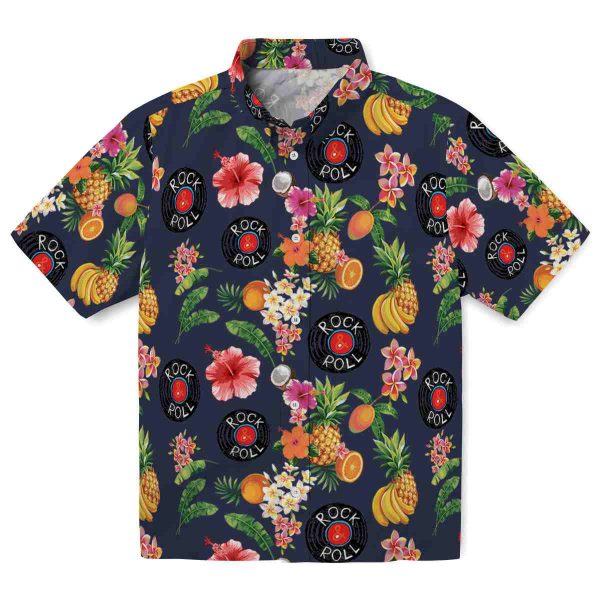 Rock And Roll Hibiscus And Fruit Hawaiian Shirt Best selling