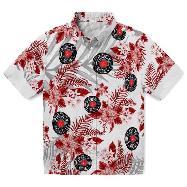 Rock And Roll Hibiscus Palm Leaves Hawaiian Shirt Best selling