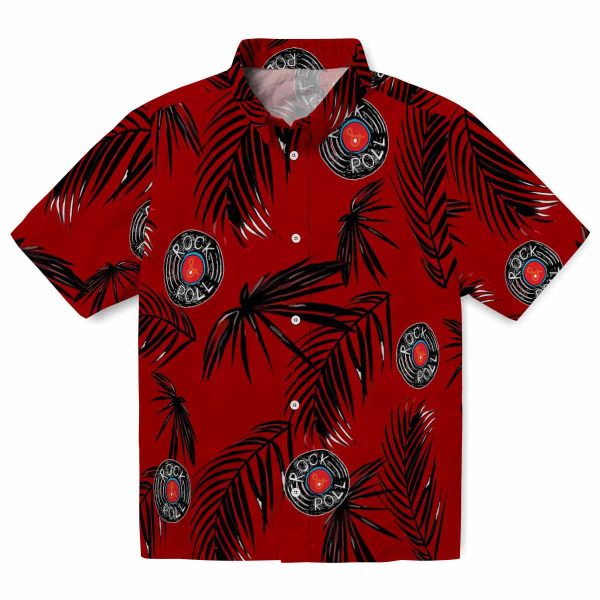 Rock And Roll Palm Leaf Hawaiian Shirt Best selling