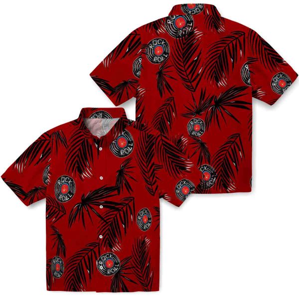 Rock And Roll Palm Leaf Hawaiian Shirt Latest Model