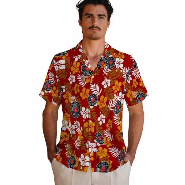 Rock And Roll Tropical Floral Hawaiian Shirt High quality