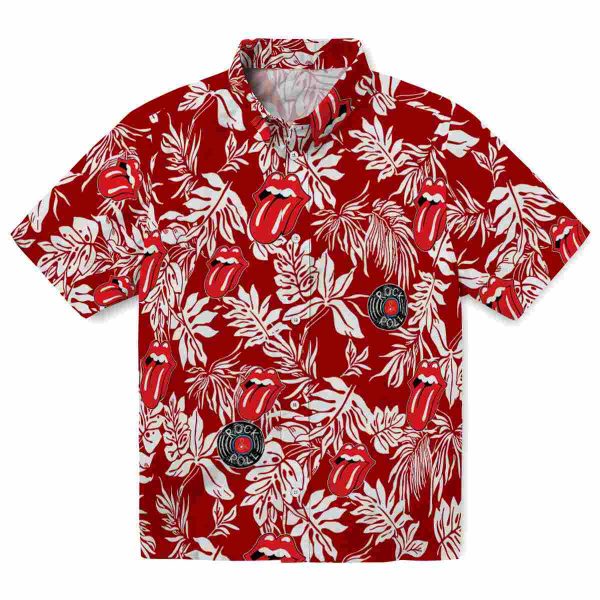 Rock And Roll Tropical Leaf Hawaiian Shirt Best selling