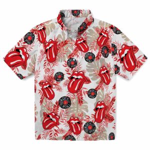 Rock And Roll Tropical Leaves Hawaiian Shirt Best selling