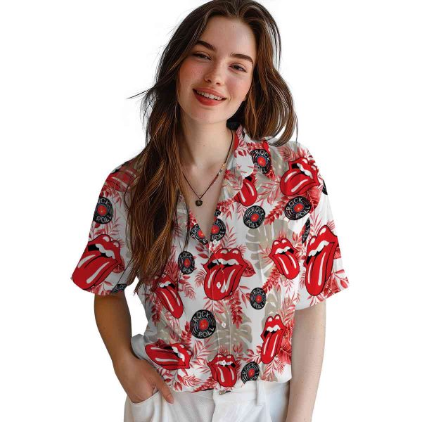 Rock And Roll Tropical Leaves Hawaiian Shirt Trendy