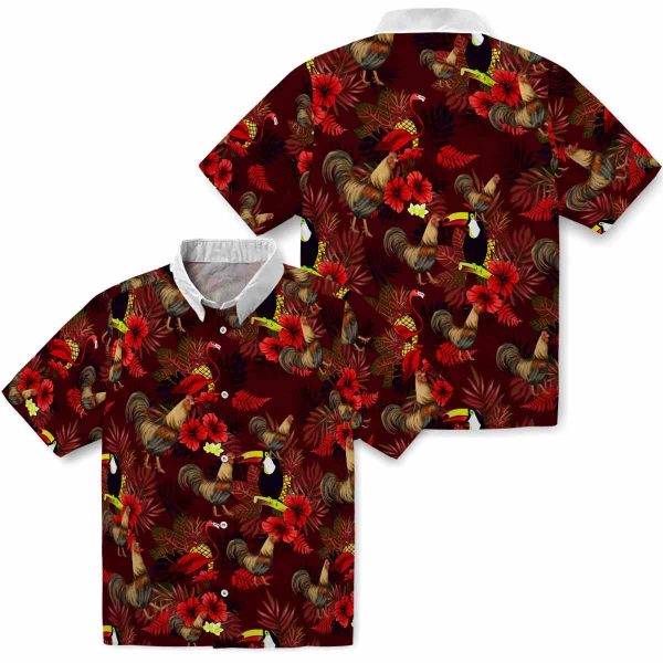 Rooster Floral Toucan Hawaiian Shirt Latest Model