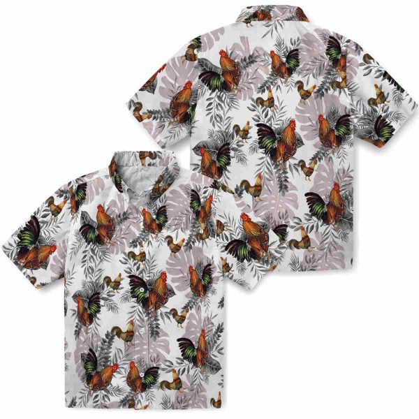 Rooster Tropical Leaves Hawaiian Shirt Latest Model 1