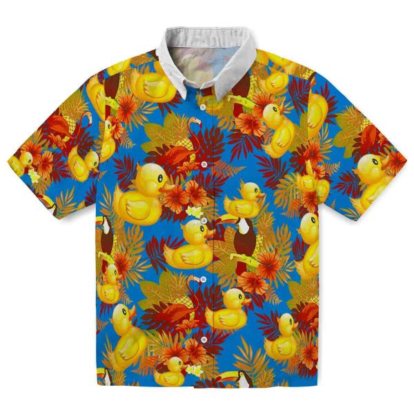 Rubber Duck Floral Toucan Hawaiian Shirt Best selling