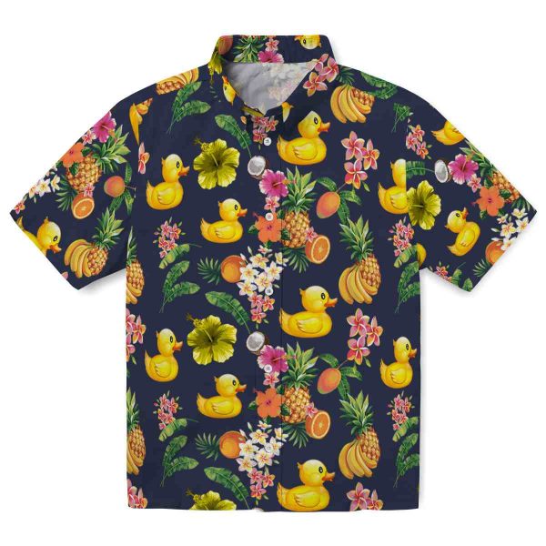 Rubber Duck Hibiscus And Fruit Hawaiian Shirt Best selling