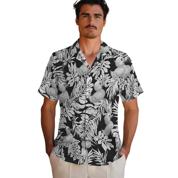 Rubber Duck Monstera Leaf Pattern Hawaiian Shirt High quality