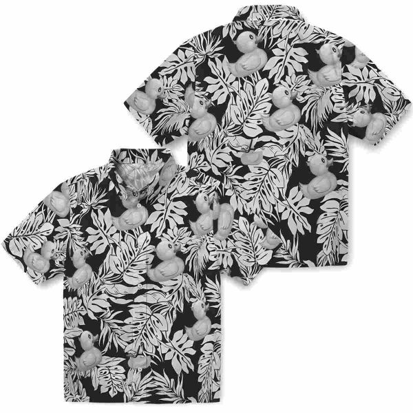 Rubber Duck Monstera Leaf Pattern Hawaiian Shirt Latest Model