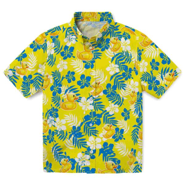 Rubber Duck Tropical Floral Hawaiian Shirt Best selling