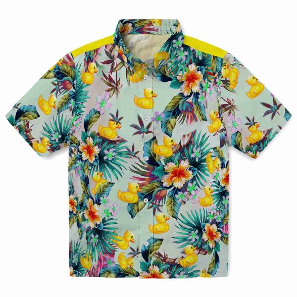 Rubber Duck Tropical Foliage Hawaiian Shirt Best selling