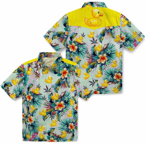 Rubber Duck Tropical Foliage Hawaiian Shirt Latest Model