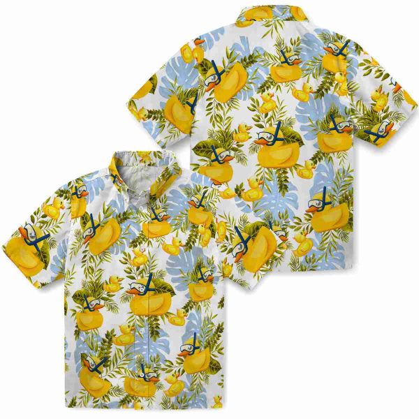 Rubber Duck Tropical Leaves Hawaiian Shirt Latest Model