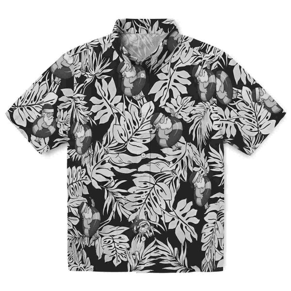 Santa Monstera Leaf Pattern Hawaiian Shirt Best selling