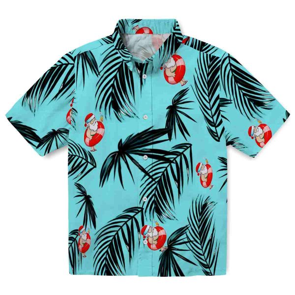 Santa Palm Leaf Hawaiian Shirt Best selling