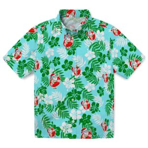 Santa Tropical Floral Hawaiian Shirt Best selling