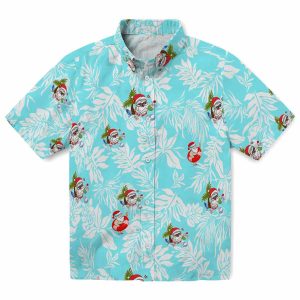 Santa Tropical Leaf Hawaiian Shirt Best selling