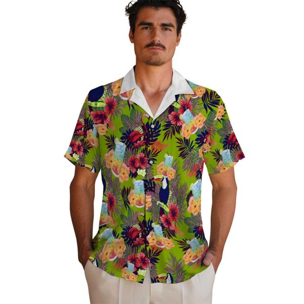 Scotch And Soda Floral Toucan Hawaiian Shirt High quality