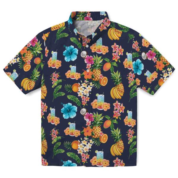 Scotch And Soda Hibiscus And Fruit Hawaiian Shirt Best selling