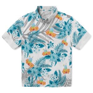 Scotch And Soda Hibiscus Palm Leaves Hawaiian Shirt Best selling