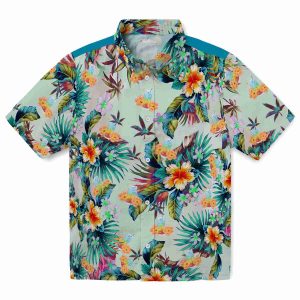 Scotch And Soda Tropical Foliage Hawaiian Shirt Best selling