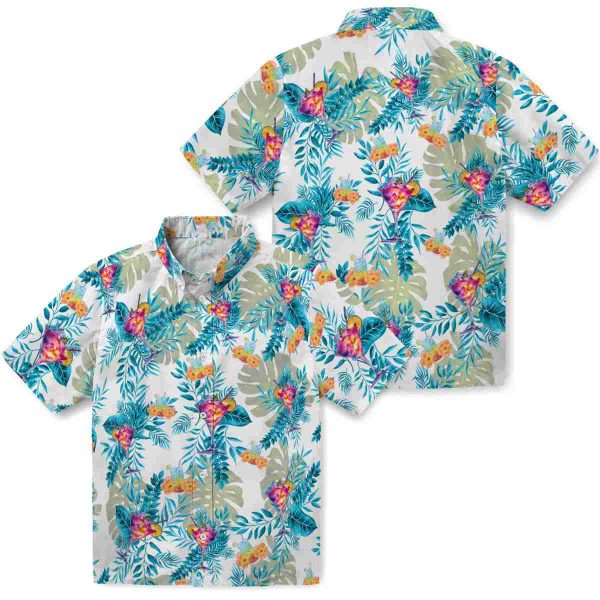 Scotch And Soda Tropical Leaves Hawaiian Shirt Latest Model