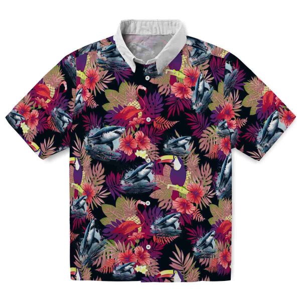 Shark Floral Toucan Hawaiian Shirt Best selling