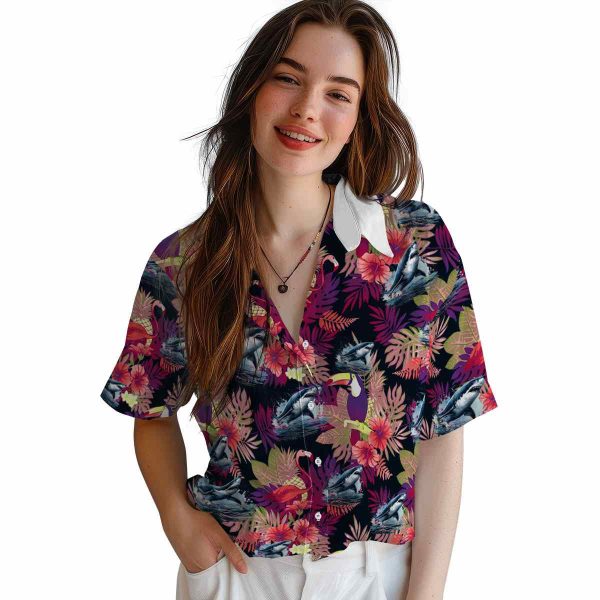 Shark Floral Toucan Hawaiian Shirt Trendy