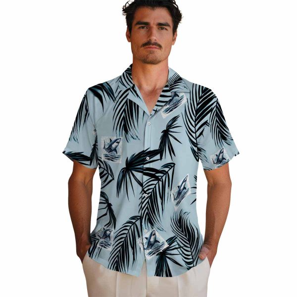 Shark Palm Leaf Hawaiian Shirt High quality