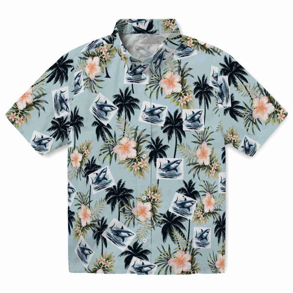 Shark Palm Tree Flower Hawaiian Shirt Best selling