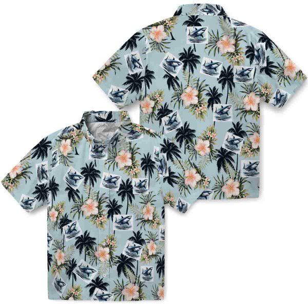 Shark Palm Tree Flower Hawaiian Shirt Latest Model