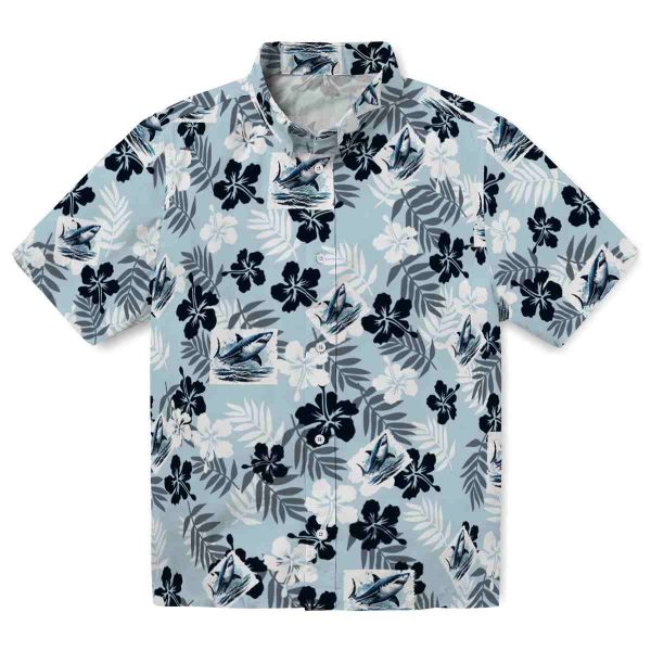 Shark Tropical Floral Hawaiian Shirt Best selling