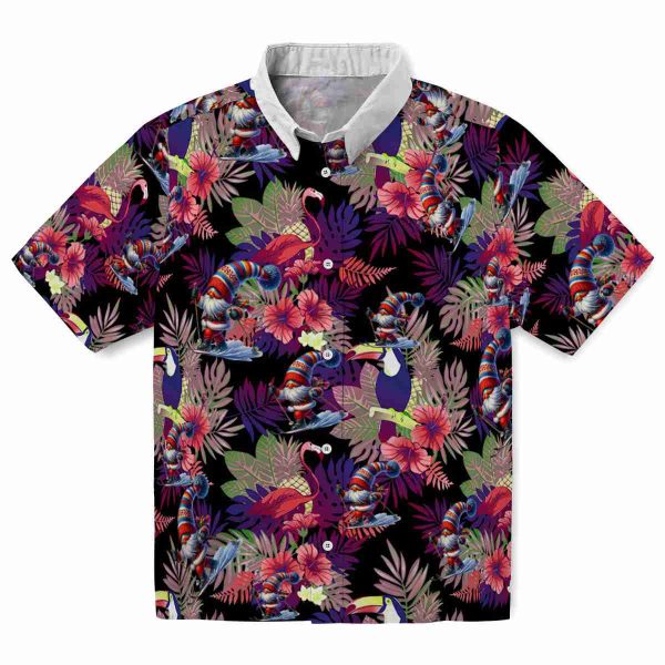 Skiing Floral Toucan Hawaiian Shirt Best selling