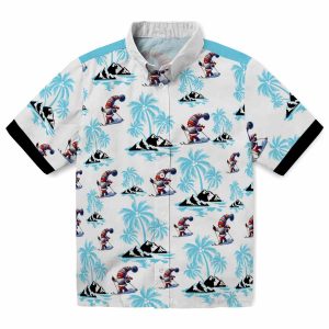 Skiing Palm Island Print Hawaiian Shirt Best selling