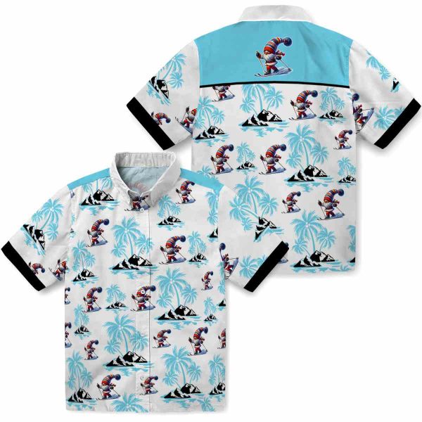 Skiing Palm Island Print Hawaiian Shirt Latest Model