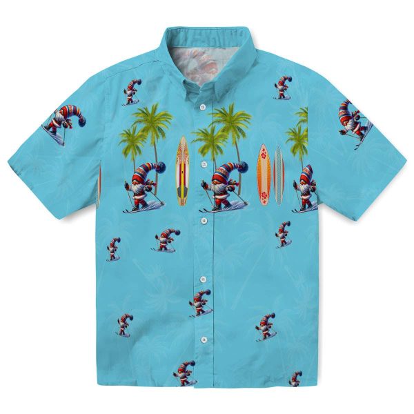 Skiing Surfboard Palm Hawaiian Shirt Best selling