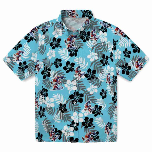 Skiing Tropical Floral Hawaiian Shirt Best selling