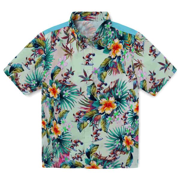 Skiing Tropical Foliage Hawaiian Shirt Best selling