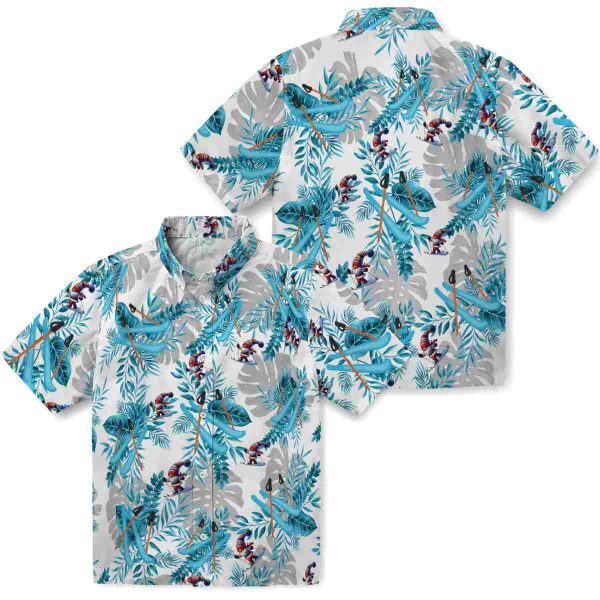 Skiing Tropical Leaves Hawaiian Shirt Latest Model