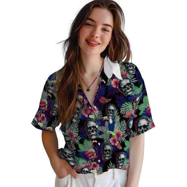 Skull Floral Toucan Hawaiian Shirt Trendy