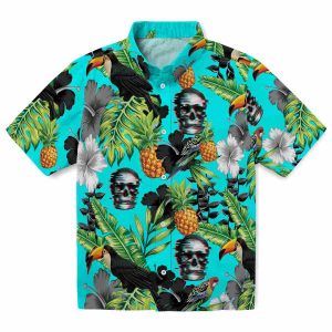 Skull Toucan Hibiscus Pineapple Hawaiian Shirt Best selling