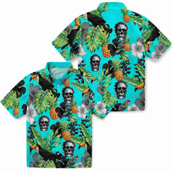 Skull Toucan Hibiscus Pineapple Hawaiian Shirt Latest Model