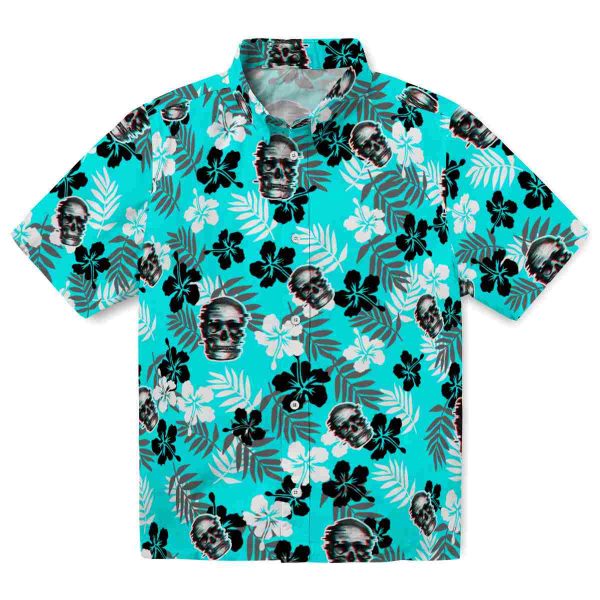 Skull Tropical Floral Hawaiian Shirt Best selling