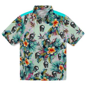 Skull Tropical Foliage Hawaiian Shirt Best selling